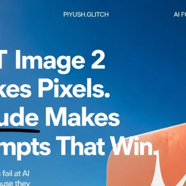 Piyush Singh on Instagram: "Comment "AI" to get 20 Claude prompts for GPT Image 2 campaign