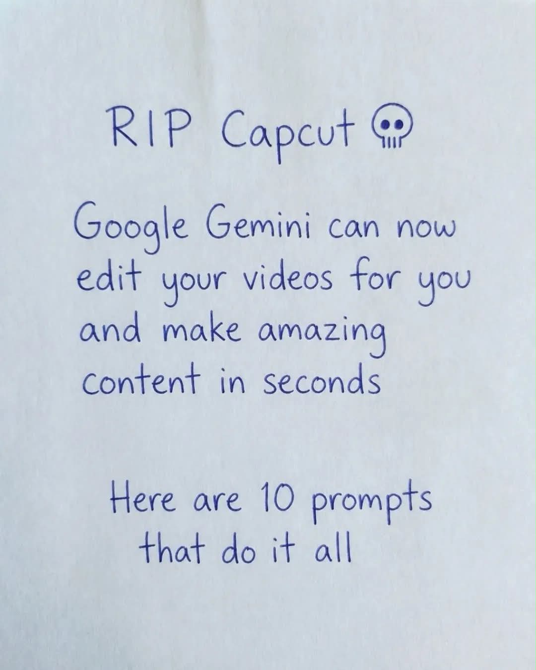 Thread viral di Threads membahas klaim bahwa Google Gemini kini dapat mengedit video dan membuat konten luar biasa lebih baik dari CapCut hanya dalam hitungan detik.