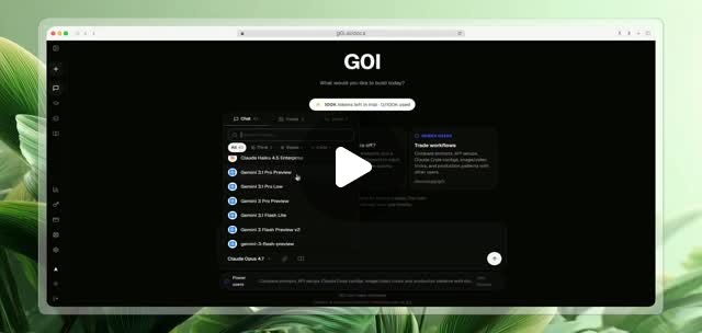 Postingan membagikan cara mendapatkan akses gratis ke berbagai model AI frontier seperti Claude 4.5–4.8, GPT-5.5, Gemini 3.1 Pro, dan model AI China melalui platform g0iAI tanpa kartu kredit.